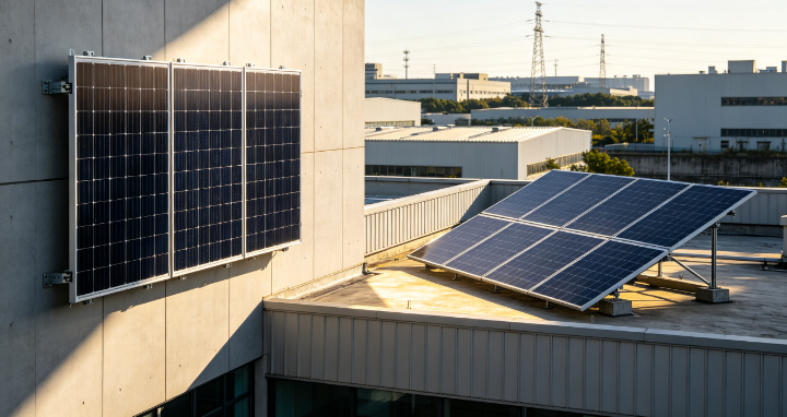 wall mounted solar panel
