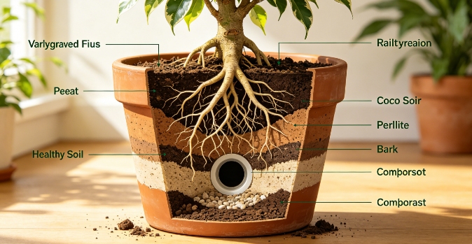 Variegated Ficus