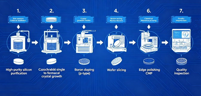 p-type silicon wafer